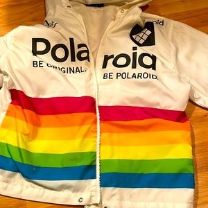 polaroid zip up wind breaker!!